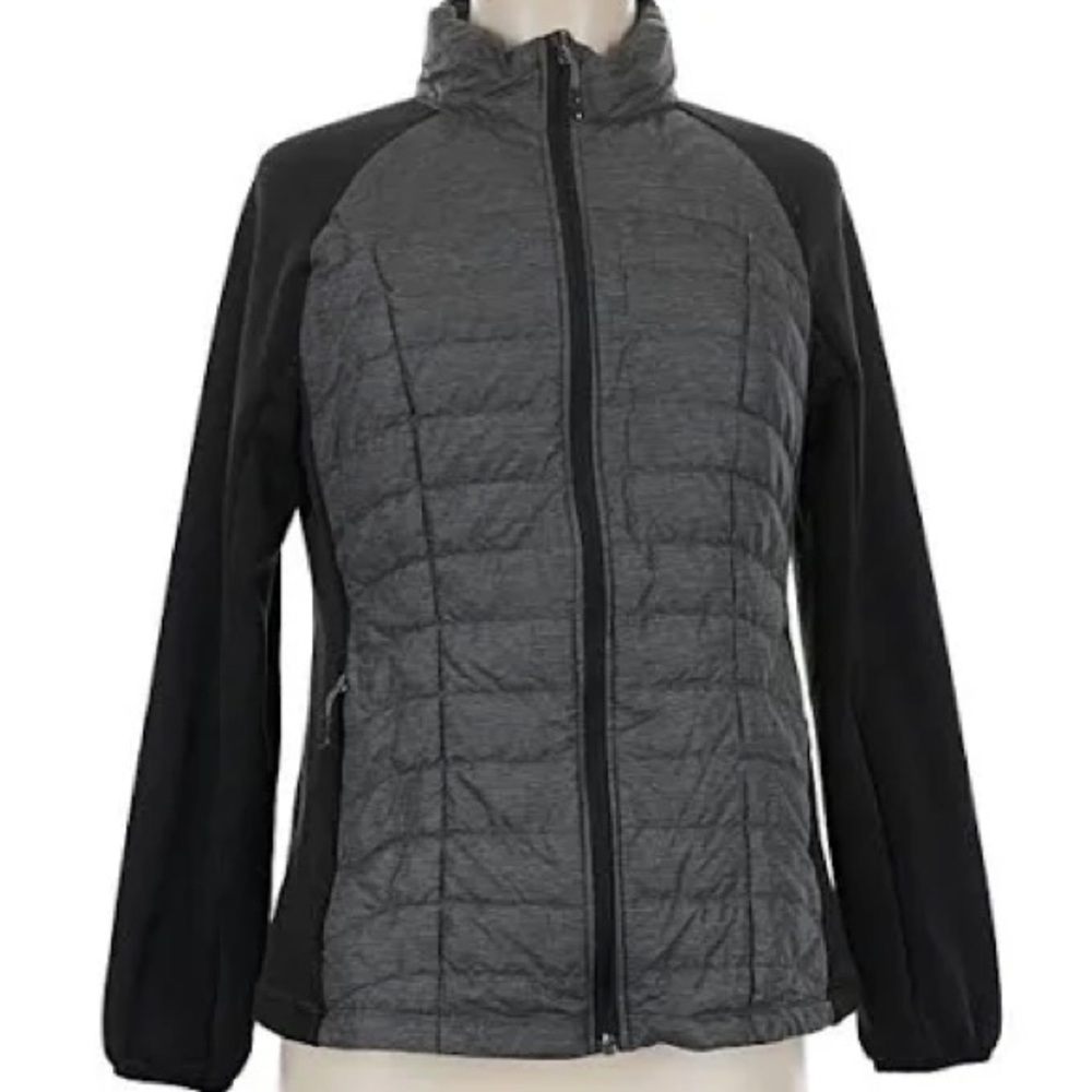 32 Degrees Women's Quilted Jacket - Charcoal and Black